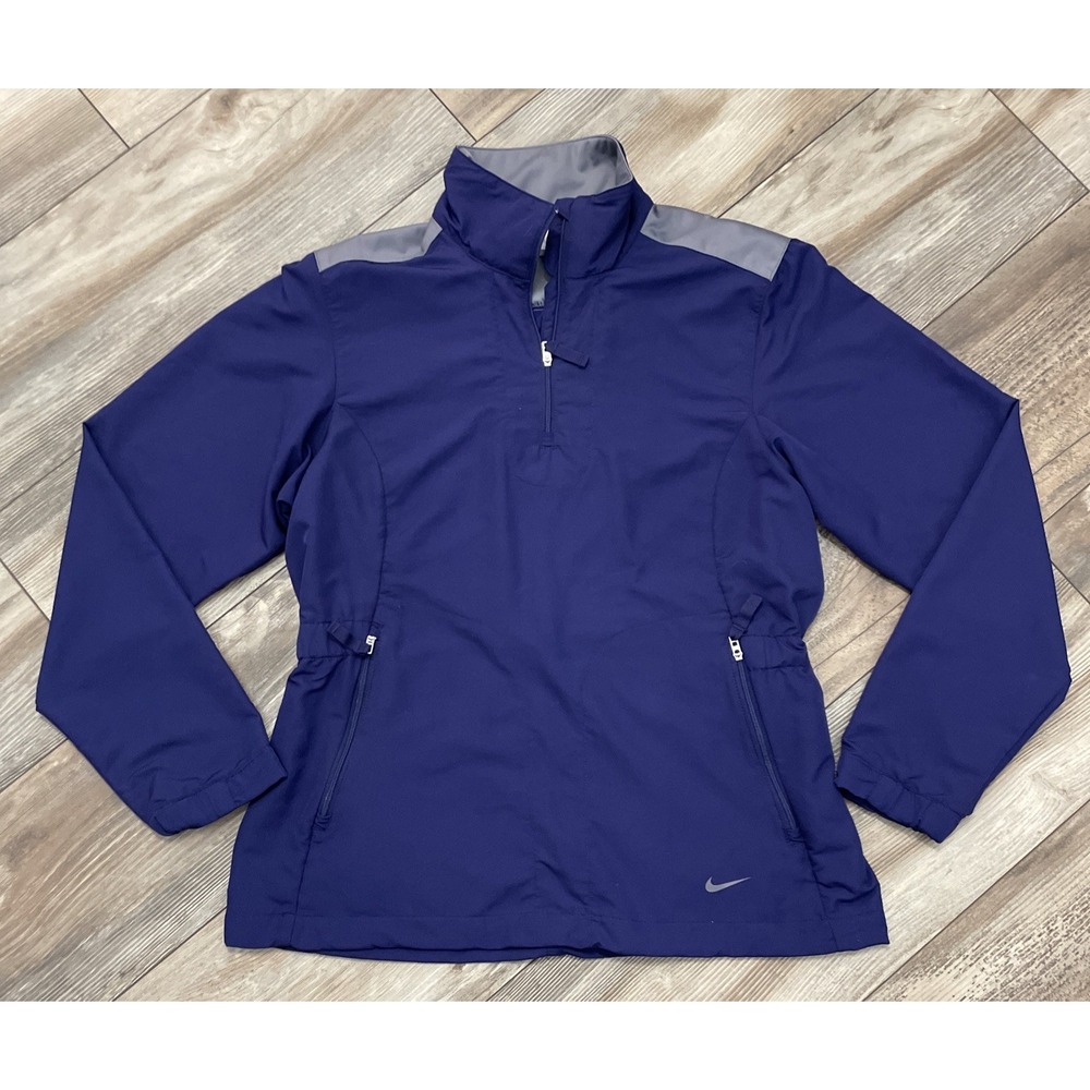 NIKE Golf Women's Small 1/4 Zip Windproof Pullover Jacket‎ Windbreaker Top